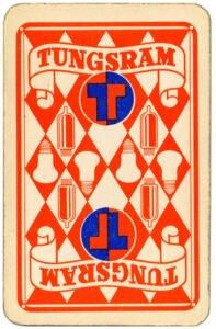 Back-Tungsram-lighting-company-Art-Deco-style-playing-cards