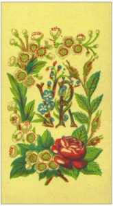 Vintage-Back-card-flower-motive-middle-XIX-century-Knepper-Tarock-cards-PlayingCardsTop1000